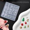 Christmas Snowman Christmas Tree 3D Nail Mold Snowflakes Snowmen Nail Decorations Diy Design Silicone Manicure Mold Nail Art