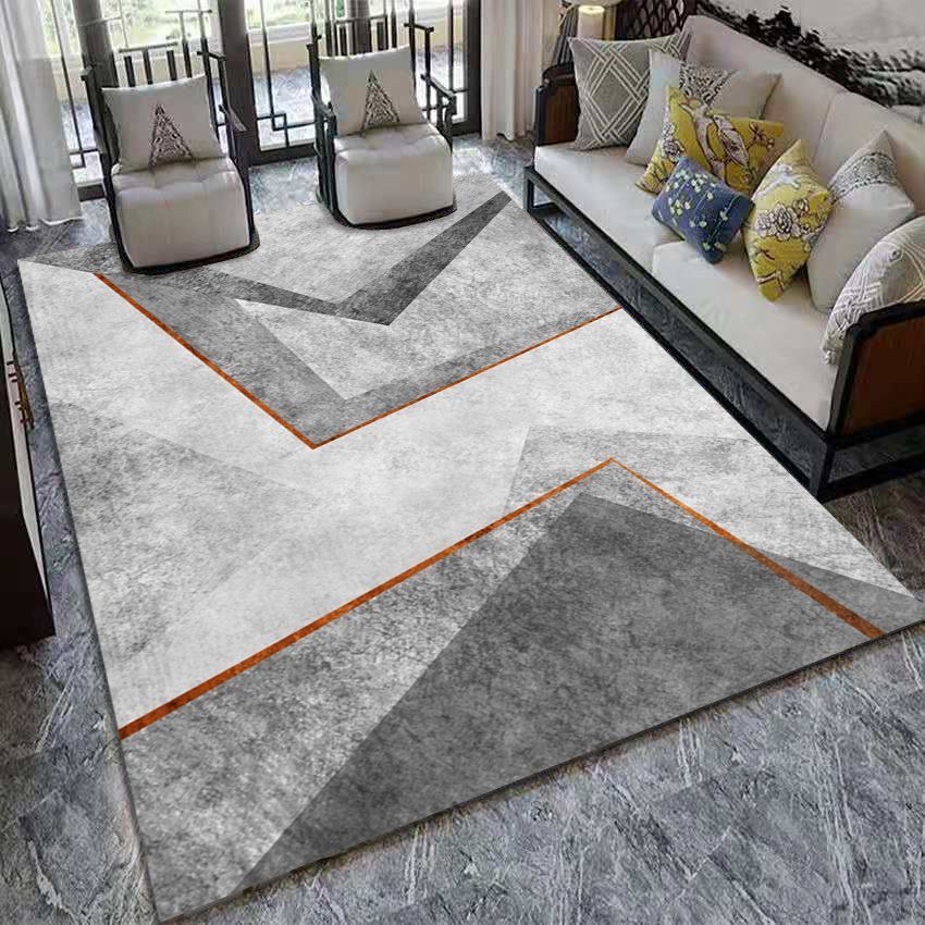 Covor Decorativ Geometric Modern pentru Sufragerie Covor Antiderapant pentru Camere Covor de Casă Covoraș pentru Mese de Cafea Mari Curățare Ușoară