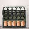 30 Grids Egg Storage Box Egg Tray Organizer Large Capacity Household Egg Holder Transparent Home Egg Container for Refrigerator