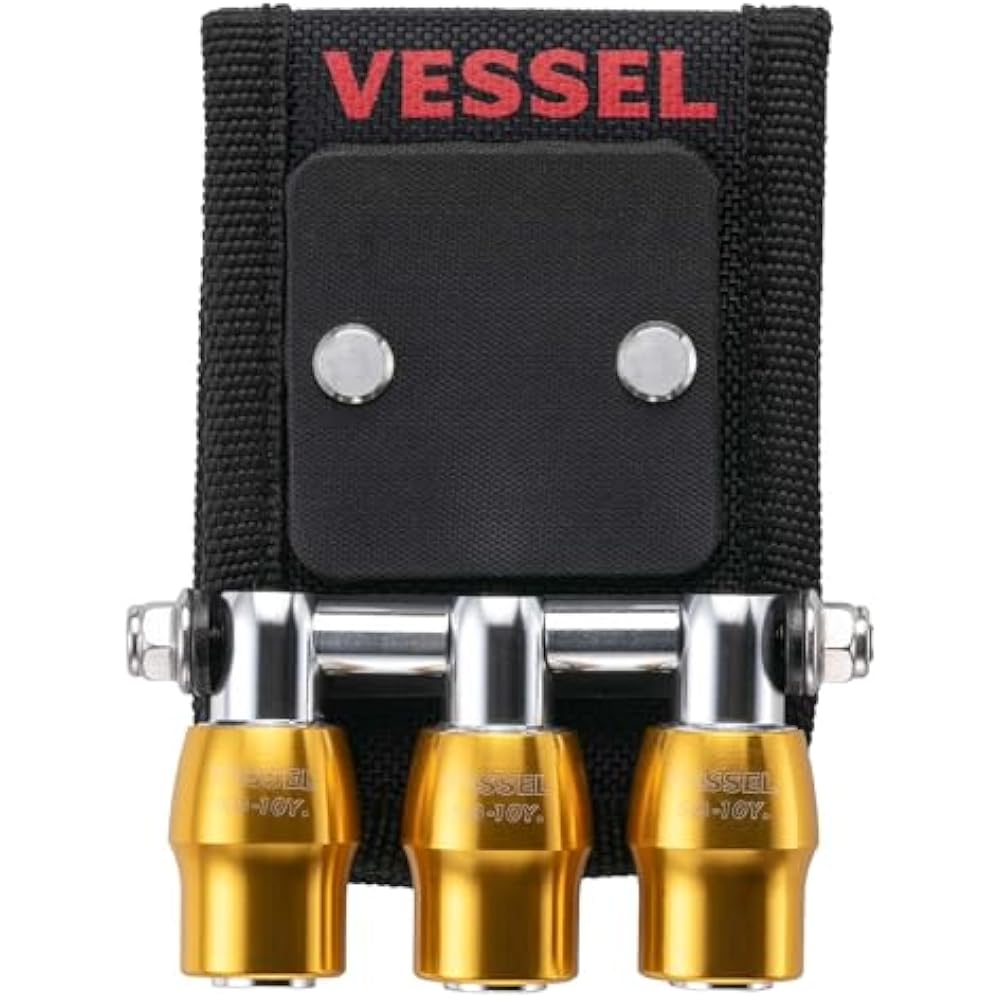 VESSEL (Vessel) Quick Catcher Triple Holder with Magnet Yellow QB-10MB3Y