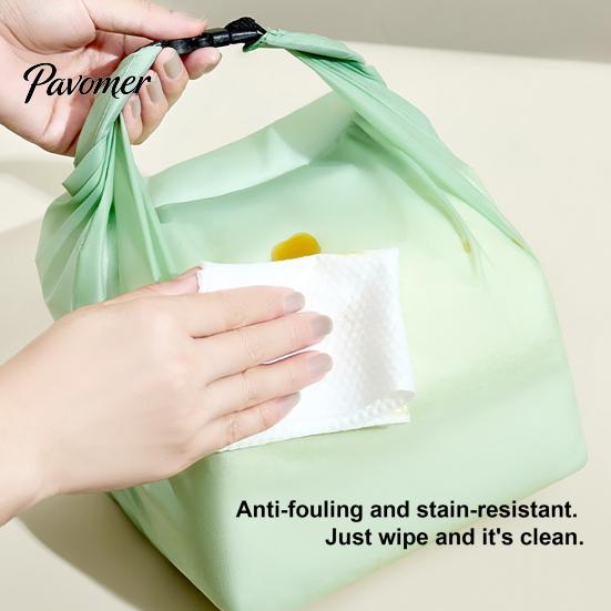 Foldable Waterproof Toiletry Pouch 2PCS Handbag, Large Opening Buckle Design, Lightweight Cosmetic Cosmetics Organizer Storage Bag, Portable