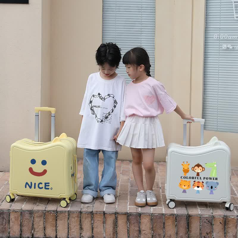 Kids Multi-functional Ride-On Cartoon Suitcase