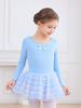 Girls' Long Sleeve Tutu Skirt Dancewear: Autumn/Winter Ballet & Figure Skating Leotard