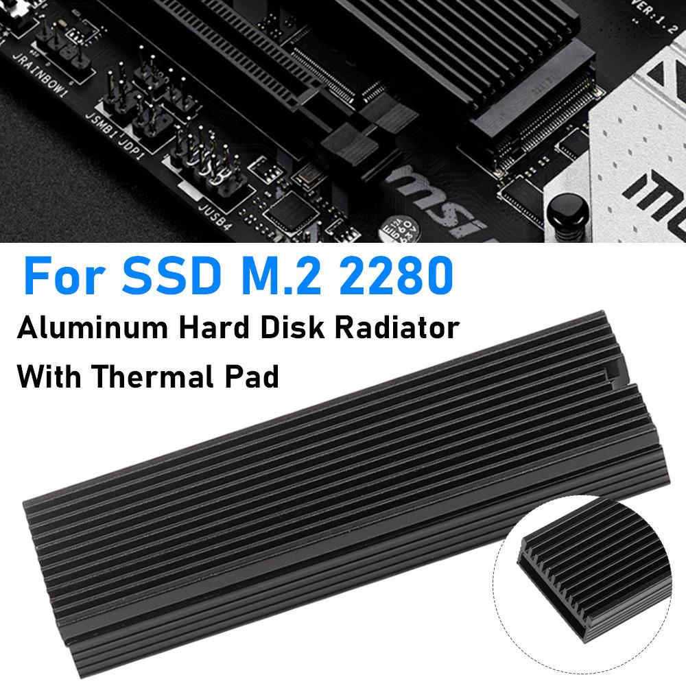 Aluminum M.2 SSD Radiator With Thermal Pad Solid State Disk Heat Sink Hard Disk Cooler Heatsink Computer Accessorie For M.2 2280 China Mainland