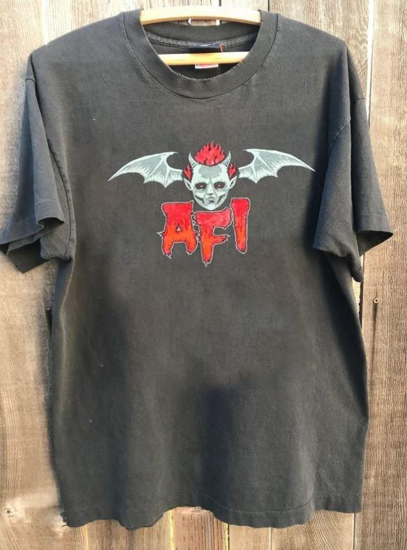 AFI The Despair Faction unisex cotton charcoal short sleeve QT7861 S