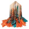 Luxury Silk Scarf Hijab Women Soft Warm Pashmina Neck Beach Stoles  Head Scarves Echarpe Shawl Large Wrap Echarpe Bandana