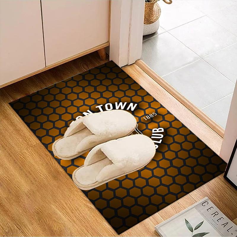 Town Football Club Printed Office Carpet Chair Cushion Entryway Rug, Rugs for Living Room, Bedroom Christmas gifts