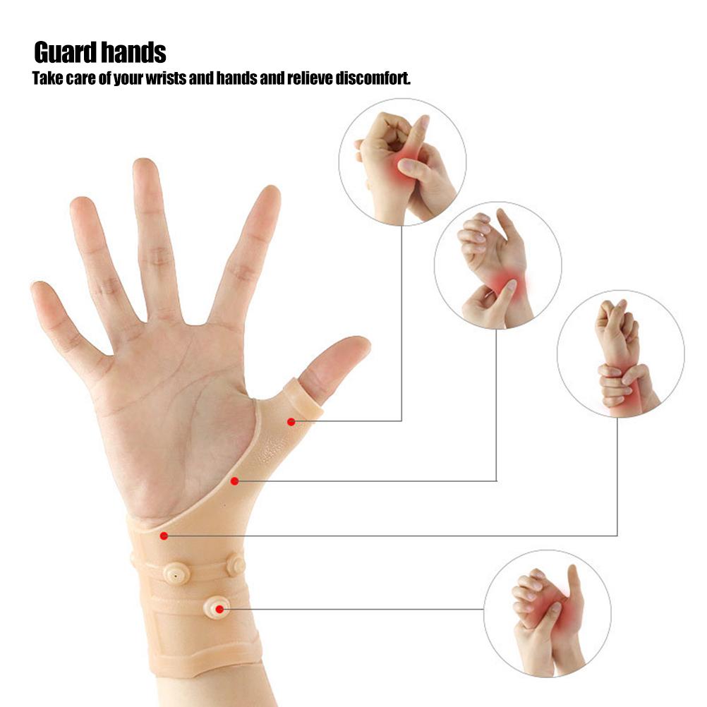 

1 пара Магнитная поддержка запястья Перчатки от артрита Защита запястья для печати Рука