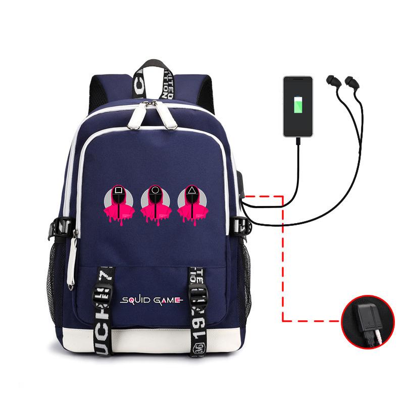 Spot Backpack, Large Capacity Student Backpack with USB, Computer Bag.