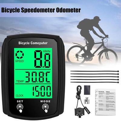 2024 1 buc. GPS pentru bicicletă Vitezometru cu fir Computer LCD pentru bicicletă impermeabilă Blue Tooth Ciclism Viteză kilometraj Stand Accesorii în aer liber