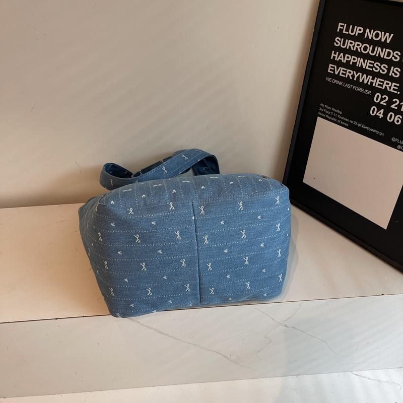 Denim Tote Bag Women Shoulder Crossbody Bag