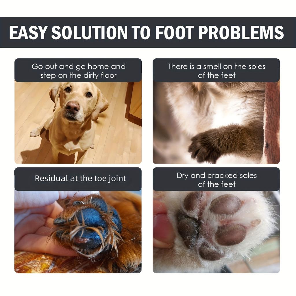 Pet paw cleaning cream, dog and cat paw deep cleaning foot pad care cream, moisturizing, protecting paws, and preventing dryness