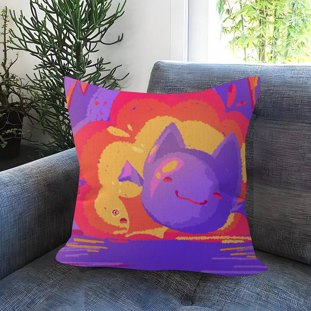 Game S-Slime Rancher 45*45Cm Cushion Cover Pillow Cover Decor Pillowcase Home Pillowcase For Couch Pillow