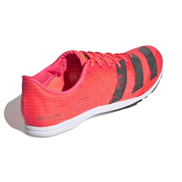 Adidas Distancestar Spikes Cushioning, Wear Resistant Running Shoes Men's Red Black EG6175