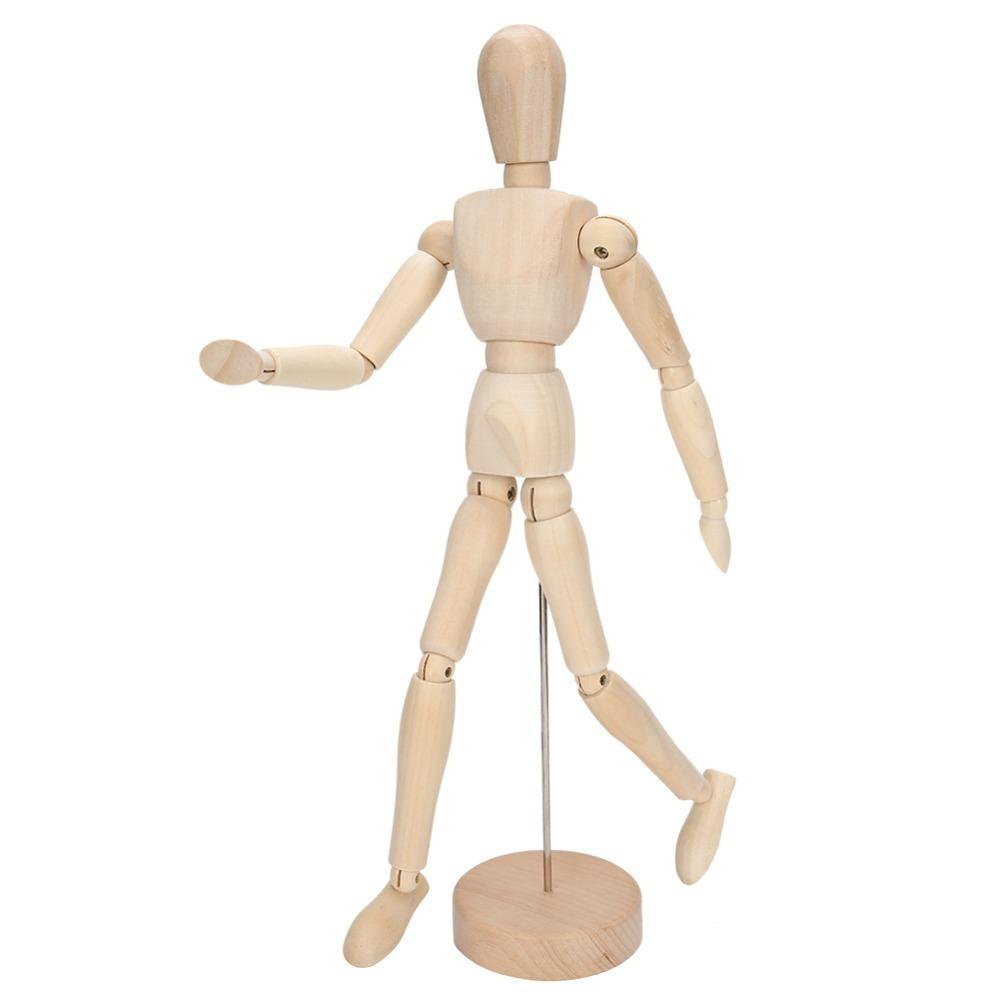 multi pose adjustable 12 Inch Articulated Wooden Mannequin Art basic skill training Wooden Model