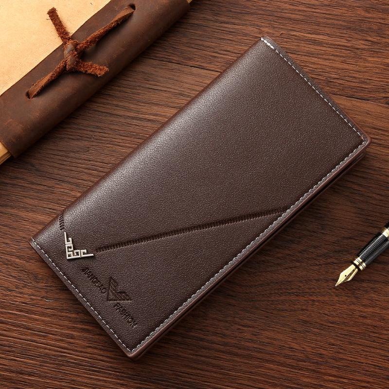 Men's Cross-Border Soft Leather Clutch Wallet with Multi-Card Slots and Large Capacity
