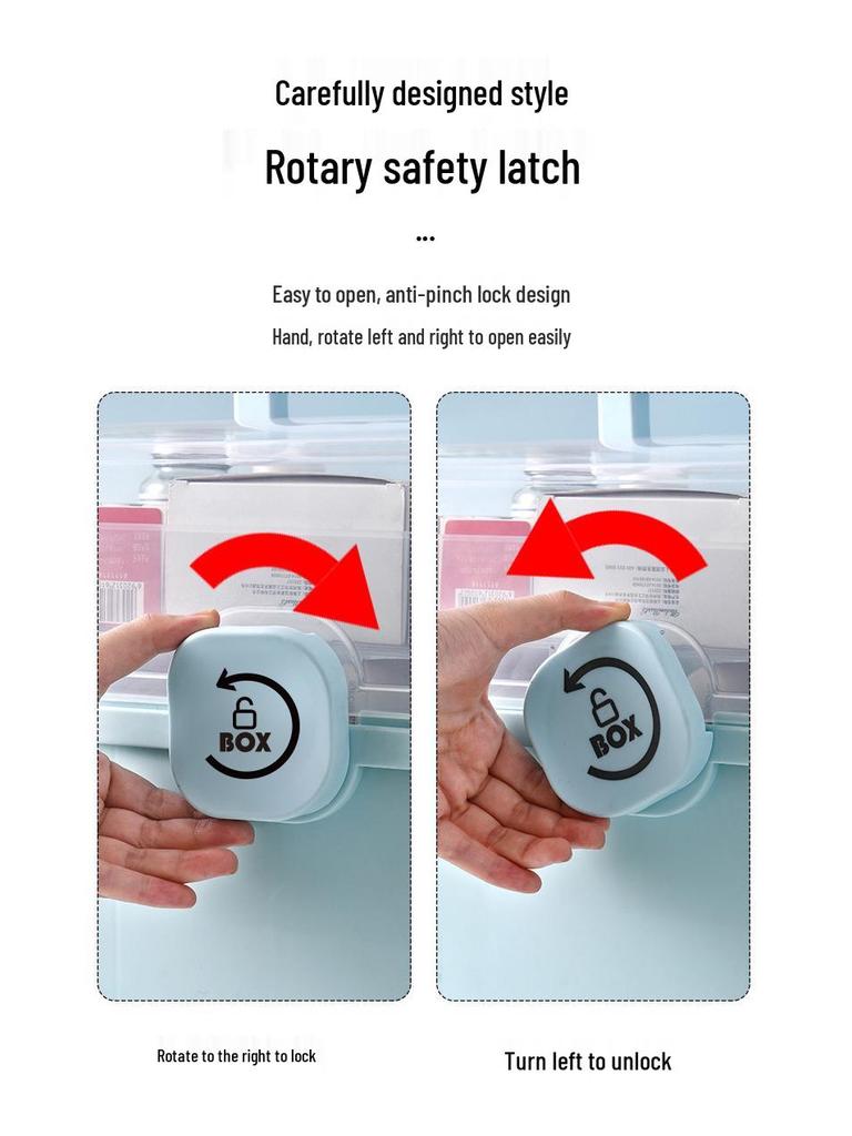 Double-Layer Portable First Aid Kit: Large Capacity Family Medicine Box