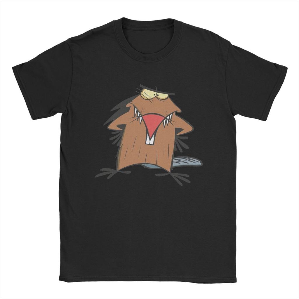 Vintage Angry Beavers T-Shirt Men O Neck 100% Cotton T Shirts Short Sleeve Tees Gift Idea Tops