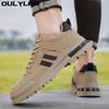 Oulylan Herren Luxus Laufschuhe Atmungsaktive Skateboardschuhe Schwarz Dicksohlige Bequeme Lässige Sportschuhe Denim Stiefel