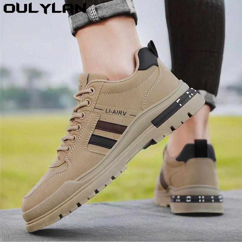 Oulylan Herren Luxus Laufschuhe Atmungsaktive Skateboardschuhe Schwarz Dicksohlige Bequeme Lässige Sportschuhe Denim Stiefel