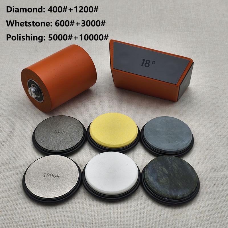 Rolling Knife Sharpener For Straight Edge Knife Sharpener Kit Four Angle Degree Magnetic Angle For Kitchen Knives Whetstone Set