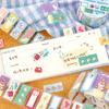 30mm * 300cm/rolka Kawaii kreskówkowa ilustracja urocza naklejka z etykietą message taśma do majsterkowania dziennik scrapbook estetyczne artykuły papiernicze naklejka