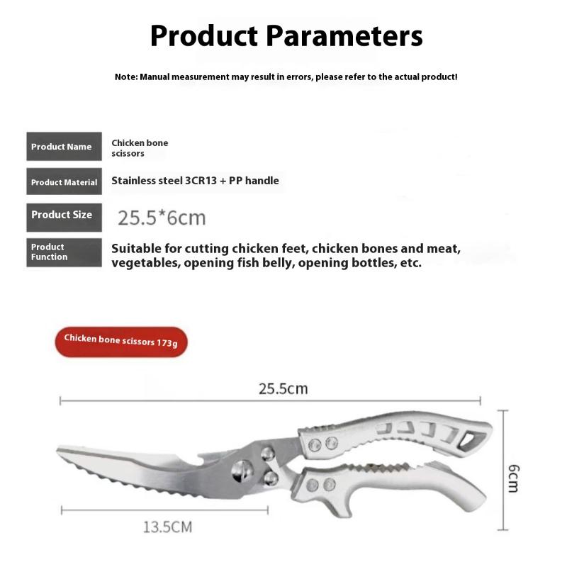 Multifunctionele Keukenschaar Voedselschaar Roestvrij Staal Keuken Kippenbot Schaar