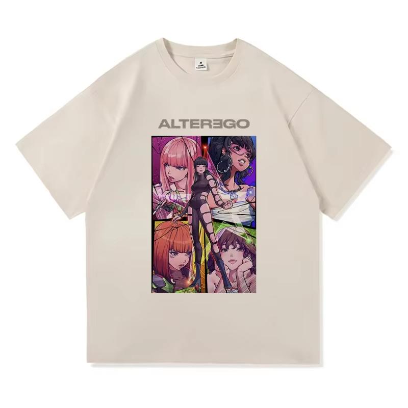 Lisa Alter Ego Tour 2025 T Shirt Fashion Men/Women Harajuku Aesthetic T-Shirt High Quality Anime Vintage Cotton Tees Shirts Tops