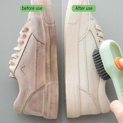 New Multifunctional Soft-bristled Shoe Brush Long Handle Brush Clothes Brush Shoe Clothing Board Cleaning Tool