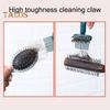 Dual-Purpose Cleaning Brush Comb Cleaner Removal Tool Small Portable Design Ergonomic Grip 2 In 1 Brush Comb Cleaner