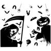 Self-Adhesive Wallpaper Giant Ghost Window Sticker Glass Sticker Party Decor Halloween Decor