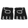Workout Gloves Elastic Breathable Adjustable Waist Strap Palm Support Protection Fitness Fingerless Gloves GreyM