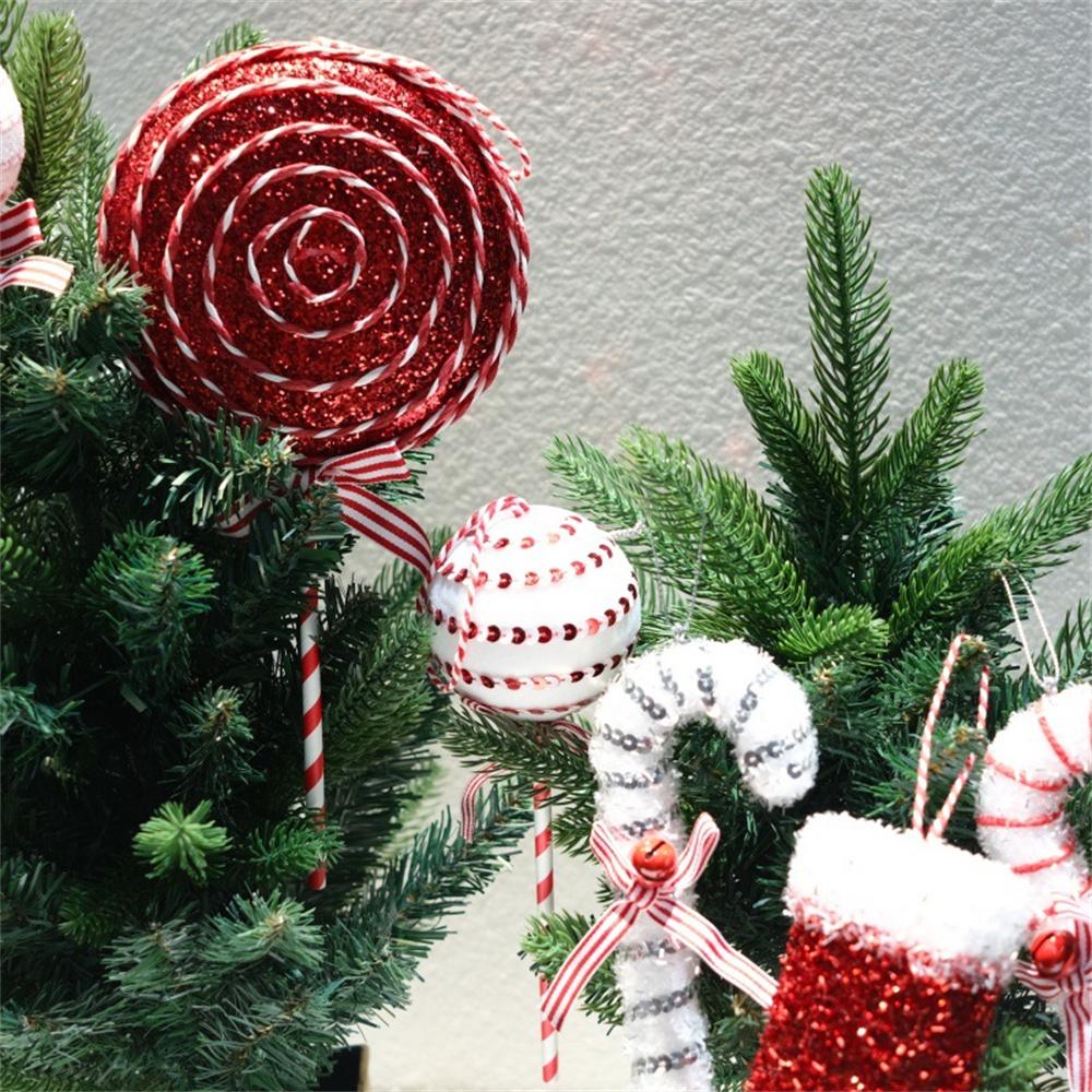 Christmas Canes Red White Foam Christmas Lollipop Candy Cane Boot Xmas Tree Supplies 2025 Xmas Decoration 2025 New Year Decors