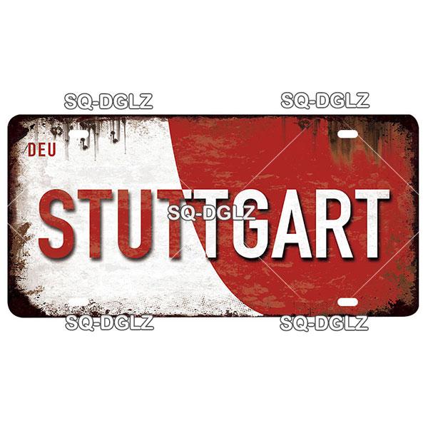 [SQ-DGLZ]Germany City License Plate Metal Sign Vintage Plaque Tin Sign Wall Decor Bar Decor BERLIN Team Flag Poster