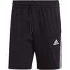 Striped Print Logo Elastic Straight-Leg Mid-Length Shorts Men Shorts Black IC9378