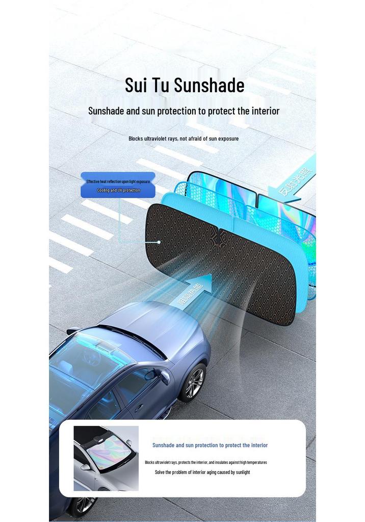 Auto-Windschutzscheiben-Sonnenschutz & Fenstergardine - Hitzeschutz & Sonnenschutz Wesentlich
