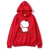 Cute Couple Hoodie Cute Bubu and Dudu Are Playing Scooter Together Sweatshirts Hooded Men's Clothes Women Panda Bear Top