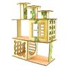 Holzvilla Haus für Hamster Kletterspielzeug Versteck Nistplatz Lebensraum für Chinchillas Meerschweinchen Kleintiere 5 Stile Dropshipping