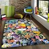 Pokémon-themed printed non-slip decorative rug, cute cartoon welcome mat, a great gift for friends and family.