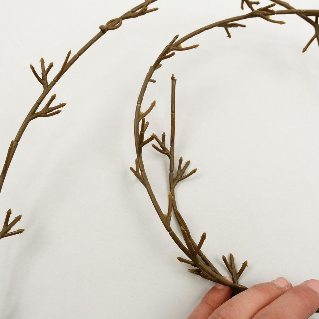 180m Plastic Vine with Iron Wire & Rattan Accessories for Wall Decoration