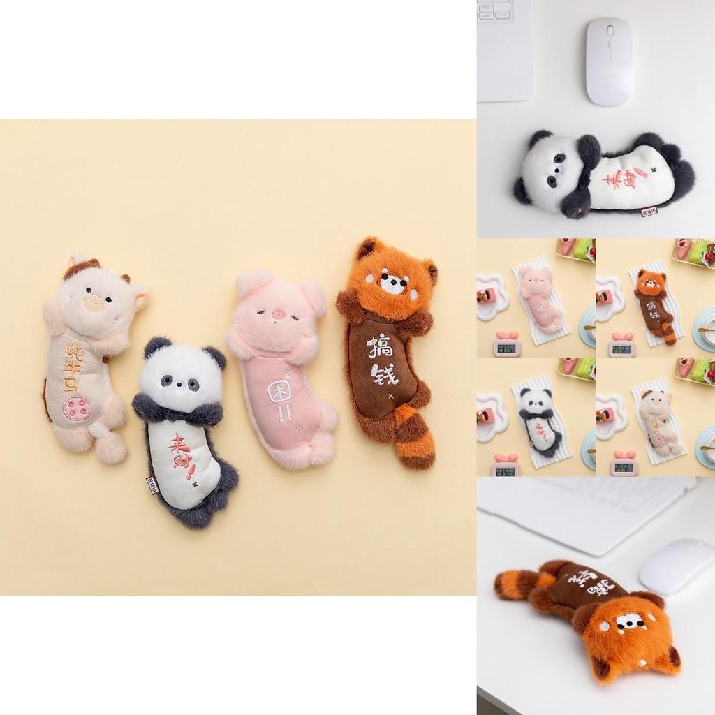 Cartoon Animal Wrist Cushion With Soft Short Plush For Kid Home Desk Use