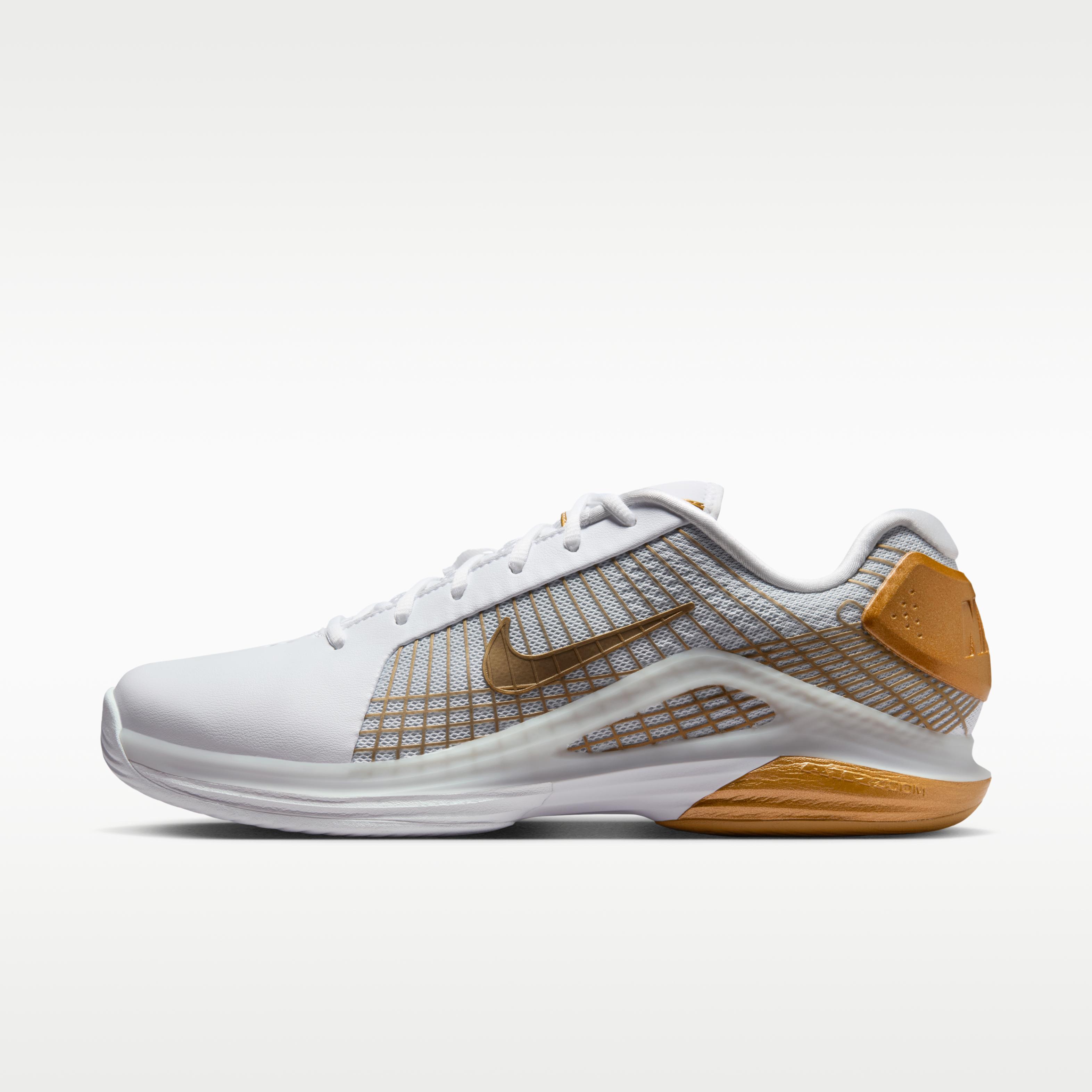 Nike Court Air Zoom Vapor 12 Hypersmash HC White Pure Platinum Metalli 42.5