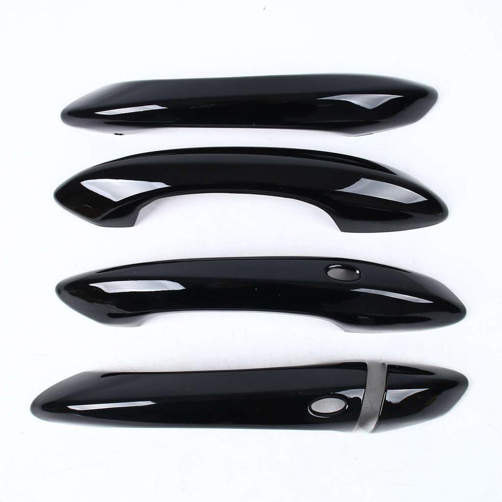 For Hyundai Santa Cruz LHD   2024 2025 ABS Chrome Glossy Black Door Handle Cover Trim Sticker Car Styling Accessories