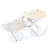 Bicycle Model Dessert Stand White Plastic Display Rack Decorations Fruit Plate  Living Room