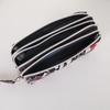 Three-Layer Zipper Clutch Wristlet - Women's Cute Washable Cloth Handbag & Phone Purse