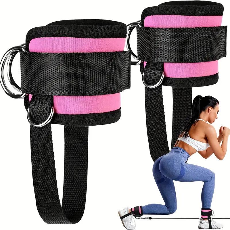 Ankle Straps for Cable Machine Durable Neoprene Padded Ankle Cuffs for Men Women Gym Glute Workout Kickback Exercise