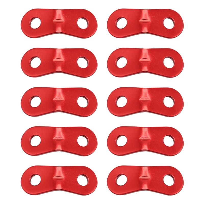 10pack Tent Rope Buckles Durability Aluminum Alloys Tent Guyline Adjusters for Hiking and Beach Adventures 1