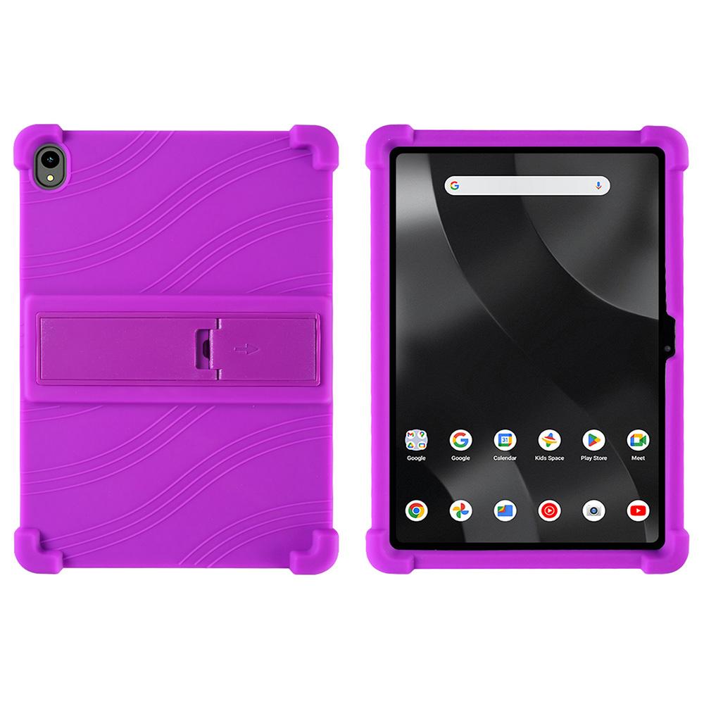 

Для планшета Walmart Onn 11 дюймів Pro (2024) Силіконовий чохол з підставкою та міцним захисним покриттям Purple