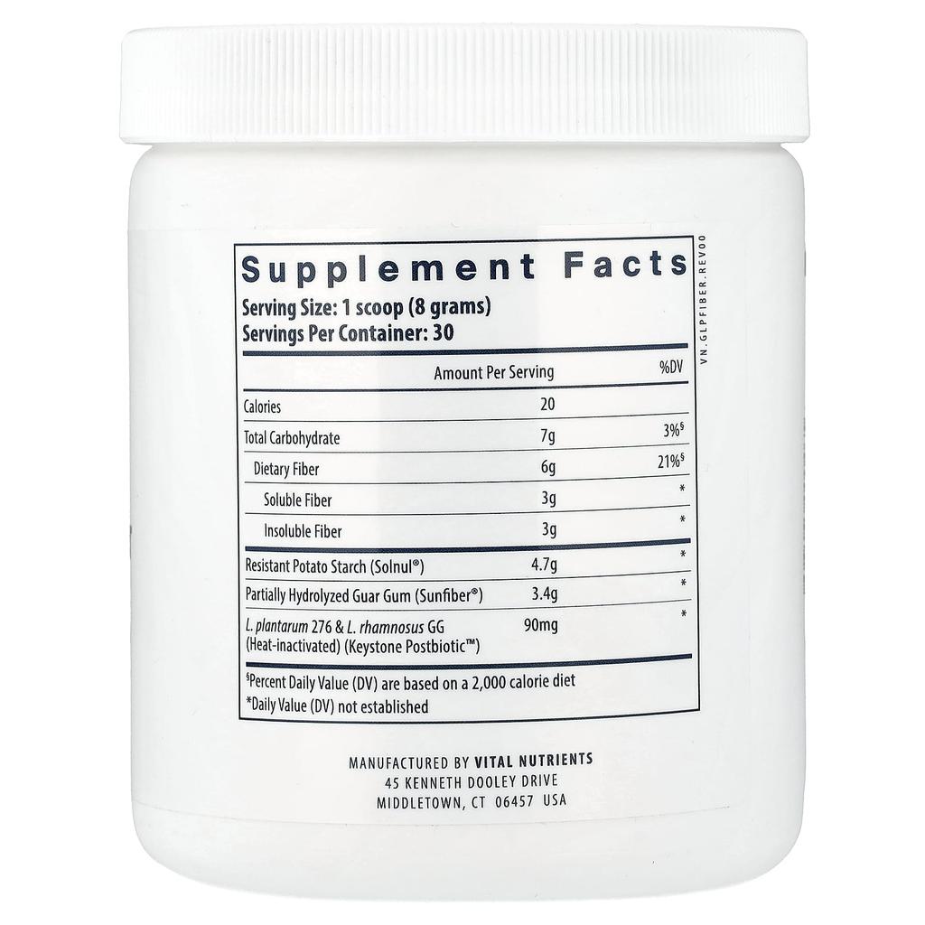 Vital Nutrients, GLP-1 Daily Support Dietary Fiber, 248g (8.74oz)