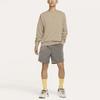 Nike Nsw Essentials+ French Terry Logo Print Crew Neck Pullover Sweatshirt Men Tops Moon-Fossil-Grey DD4665-087